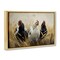 Stupell Industries Chickens In Wheat Field Floating Frame, design by Tina LeCour